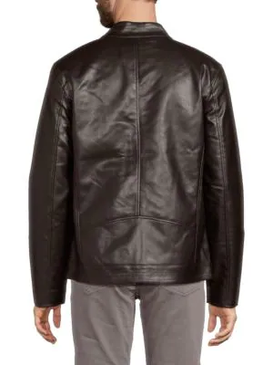Faux Leather Jacket For Men - Image 3
