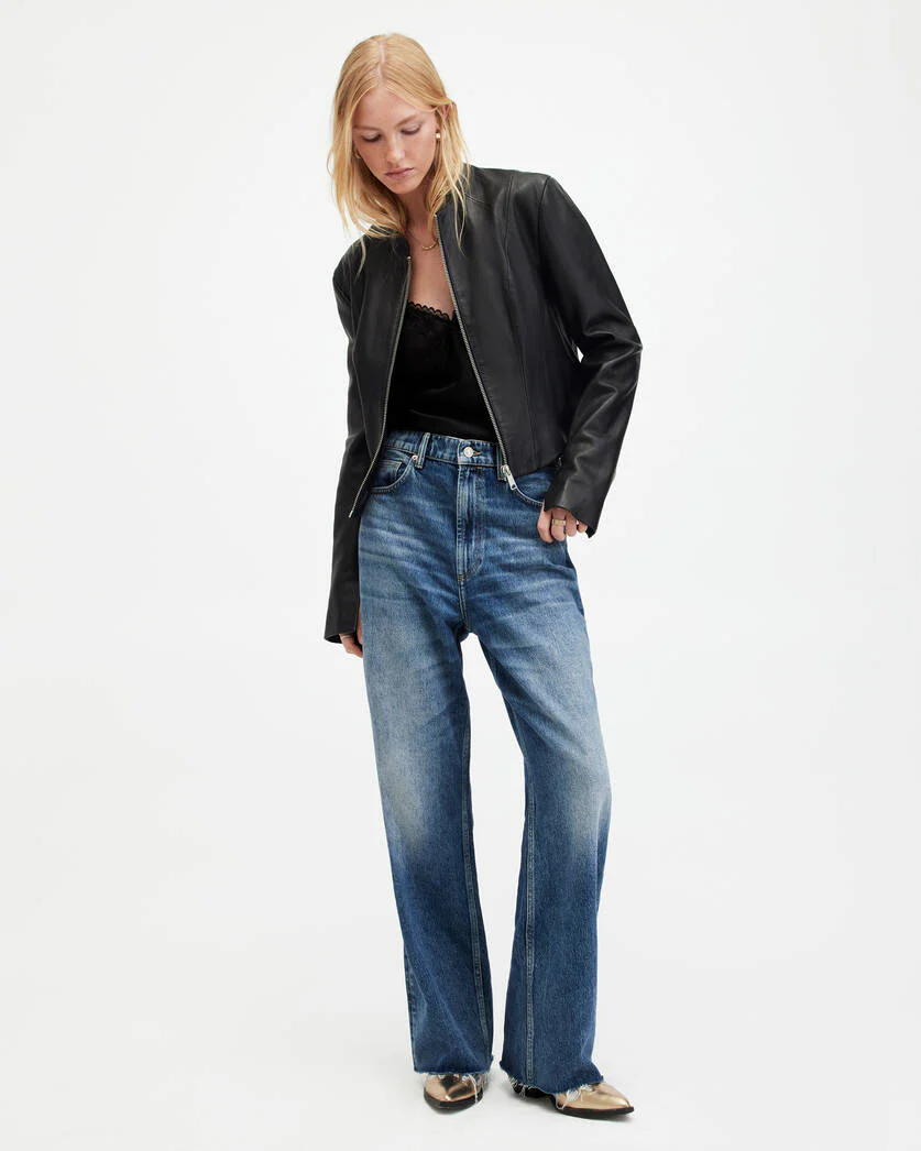 Sadler Slim Fit Leather Jacket - Image 2