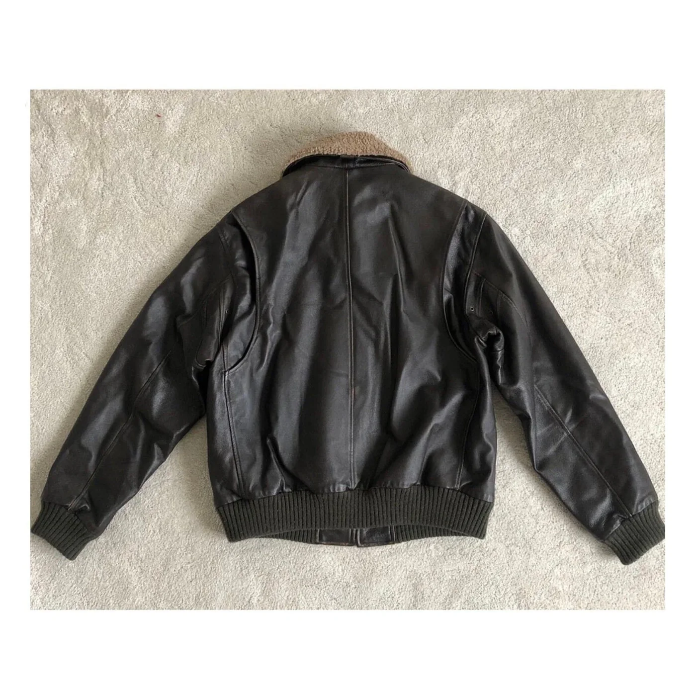 Men's 60s RAF Military Aviator, US Pilot Bomber Jacket - Image 2