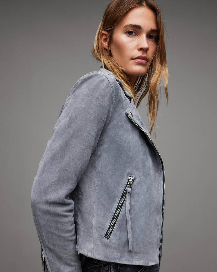 Suede Dalby Biker Jacket - Image 4