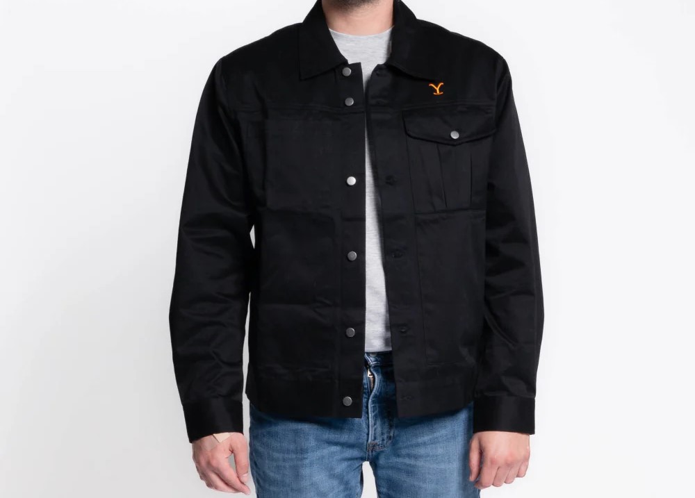 Yellowstone Rip Wheeler Black Denim Jacket - Image 4