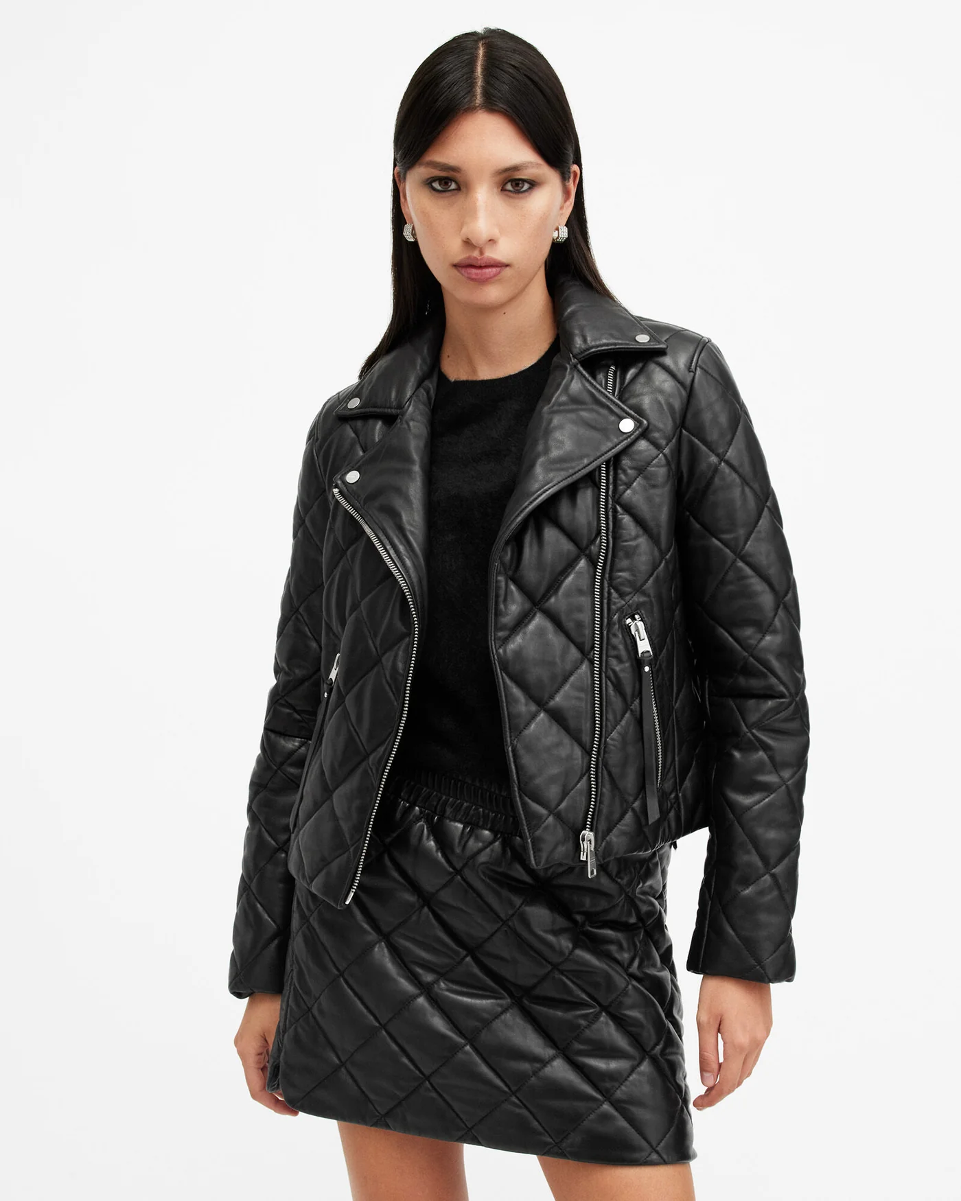 Dalby Quilted Leather Biker - Image 4