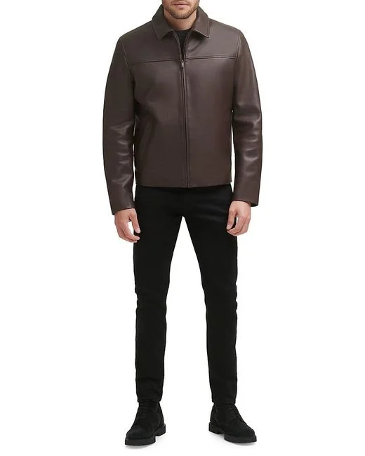 Men's Smooth Lamb Leather Jacket - Image 4