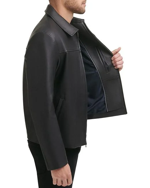 Men's Smooth Lamb Leather Jacket - Image 6