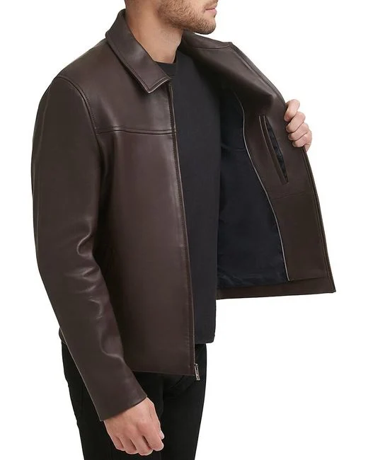 Men's Smooth Lamb Leather Jacket - Image 2