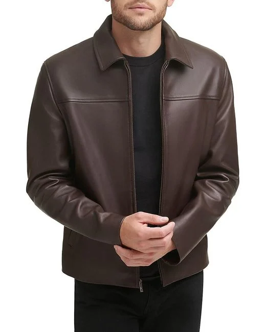 Men's Smooth Lamb Leather Jacket - Image 3