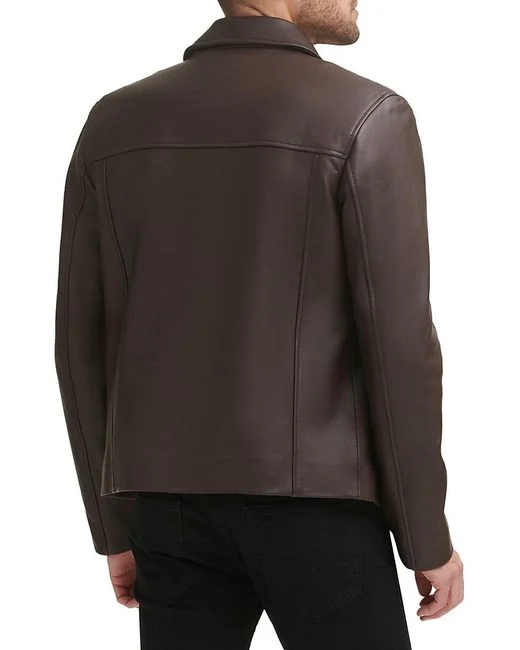 Men's Smooth Lamb Leather Jacket - Image 5