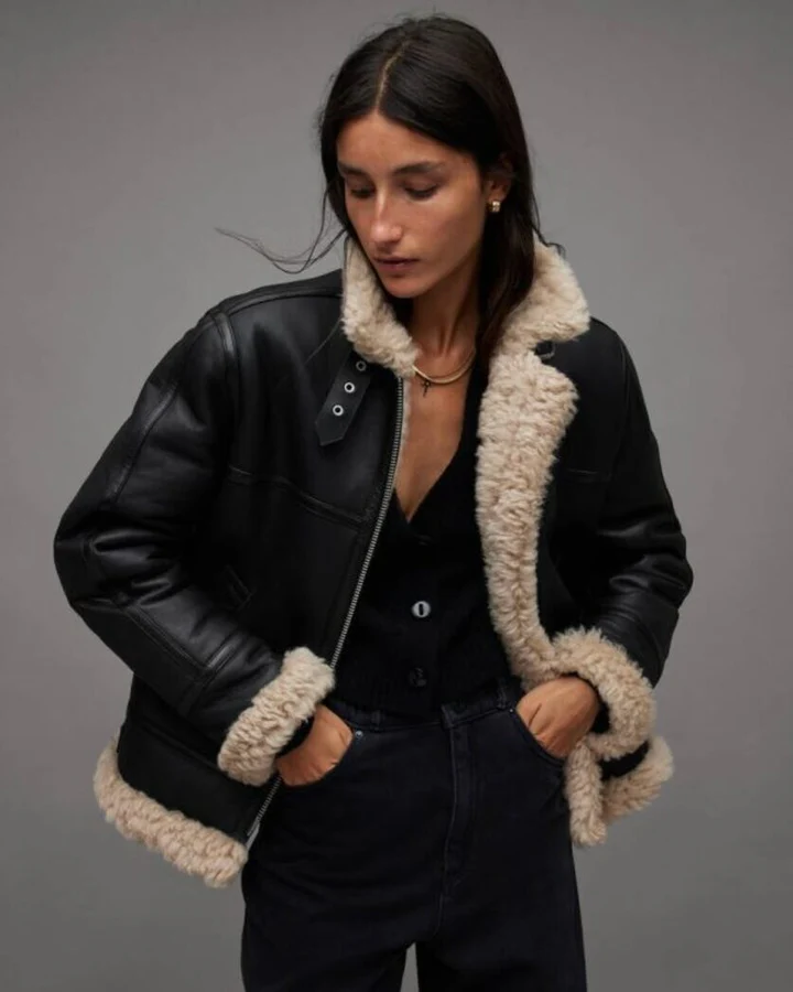 Lorel Flying Shearling Jacket - Image 4