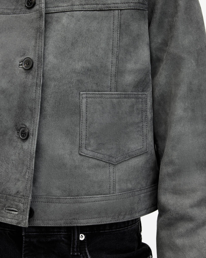 Remy Nappa Two Tone Trucker Jacket - Image 4